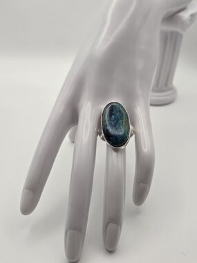 Handmade Azurite Ring – Size 9.75